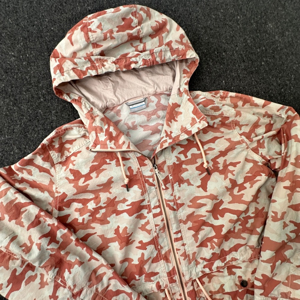 Columbia West Bluff Jacket Womens 2X Camo Pink Utility Full Zip Hooded XW0820